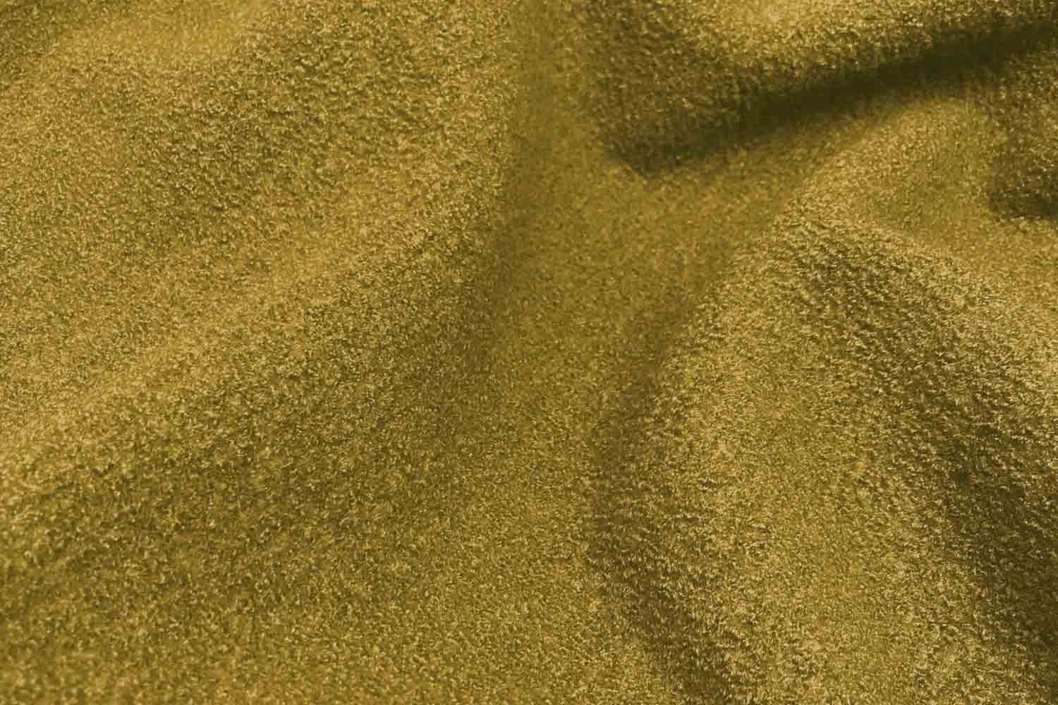 senfgelber Walk 100 Prozent Schurwolle